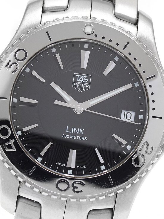 TAG HEUER Link WJ1110.BA0570 Date black Dial Quartz Men\'s Watch_934421 main image 10